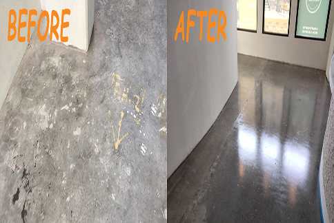 Grind and Sealed Concrete